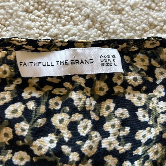Faithful The Brand Floral Black and White Dress 8 - Picture 9 of 16